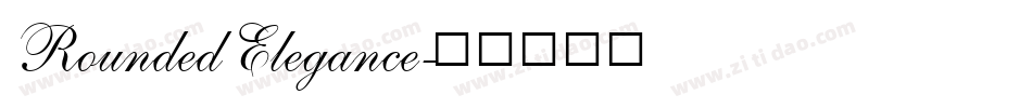 Rounded Elegance字体转换